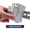 Automation Systems Interconnect Miniature Circuit Breaker, 3 Pole, 25 Amp, 240 Vac, 60 Vdc, C Trip Curve, Ul1077, DIN Rail Mounted NDB2-63C25-3 - alternate 3